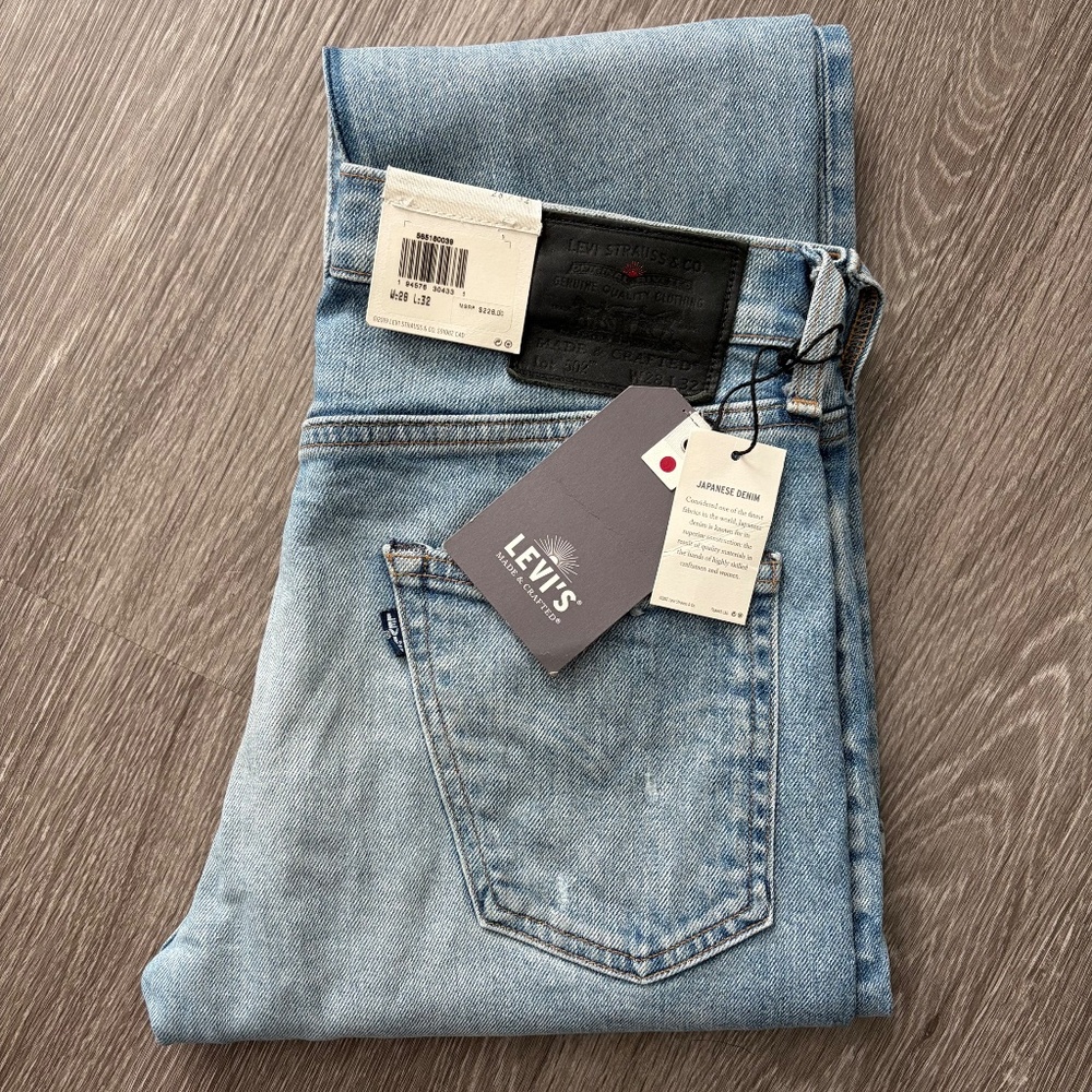 NWT Levis Made Japan 502 Selvedge